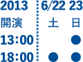 開演スケジュール